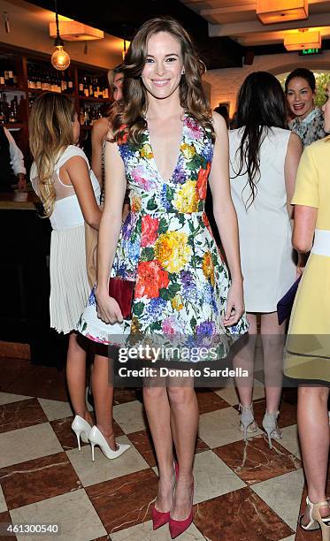 Actress Danielle Panabaker attends Lynn Hirschberg Celebrates W's It Girls with Piaget and Dom Perignon at A.O.C on January 10, 2015 in Los Angeles,...