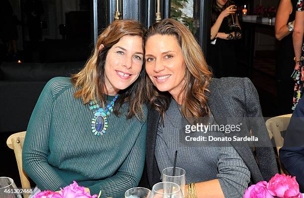 Designers Irene Neuwirth and Kendall Conrad attend Lynn Hirschberg Celebrates W's It Girls with Piaget and Dom Perignon at A.O.C on January 10, 2015...