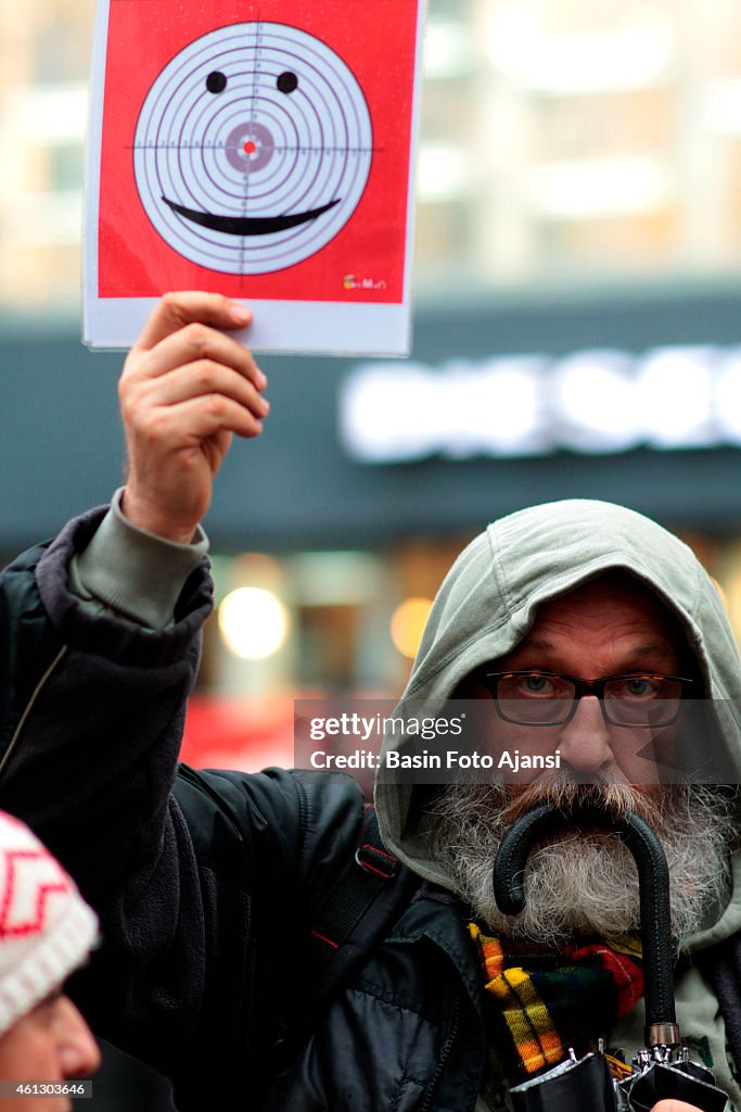 Demonstrators held a protest outside the French Consulate in...