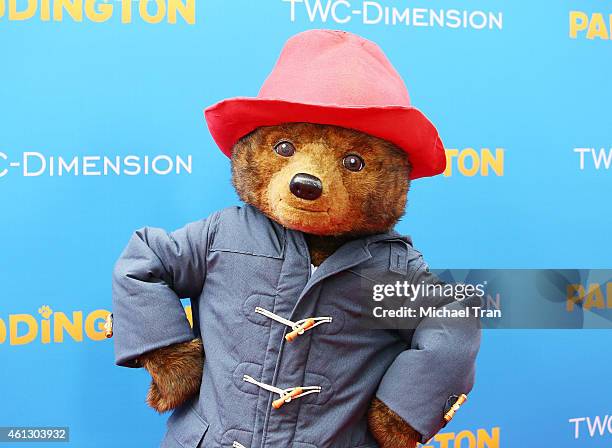 General view of "Paddington" bear at the Los Angeles premiere of "Paddington" held at TCL Chinese Theatre IMAX on January 10, 2015 in Hollywood,...