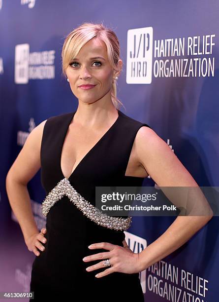 Actress Reese Witherspoon attends the 4th Annual Sean Penn & Friends HELP HAITI HOME Gala Benefiting J/P Haitian Relief Organization on January 10,...