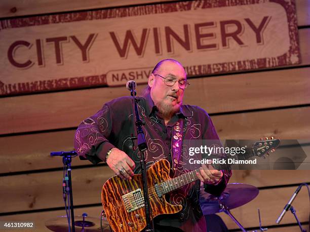 Guitarist/Songwriter Steve Cropper Performs At City Winery Nashville on January 10, 2015 in Nashville, Tennessee.