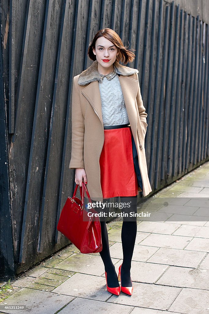 Street Style - London Collections: MEN AW14 - January 06 To January 08, 2014