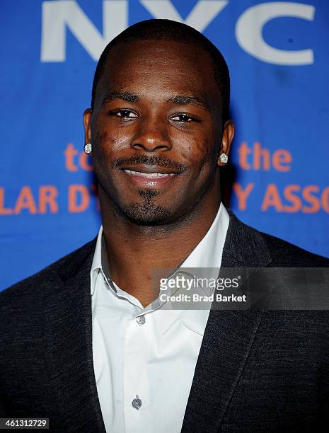 New York Jets Jaiquawn Jarrett attends the 2014 MDA Muscle Team gala and benefit auction at Pier 60 on January 7, 2014 in New York City.