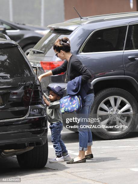 Sandra Bullock and Louis Bullock are seen on May 16, 2013 in Los Angeles, California.