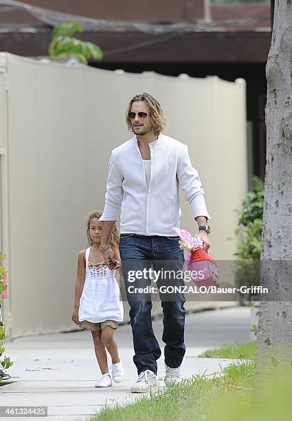 Gabriel Aubry and Nahla Aubry are seen on May 17, 2013 in Los Angeles, California.