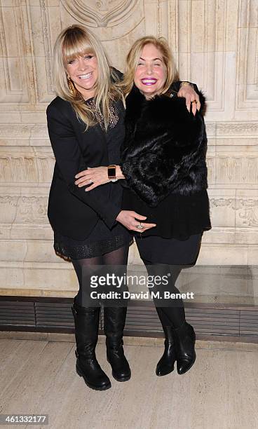 Jo Wood and Brix Smith Start attends the VIP night for Cirque Du Soleil: Quidam at Royal Albert Hall on January 7, 2014 in London, England.
