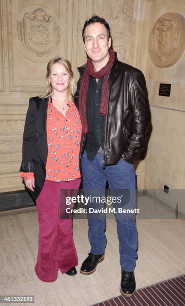 Joanna Page and James Thornton attends the VIP night for Cirque Du Soleil: Quidam at Royal Albert Hall on January 7, 2014 in London, England.