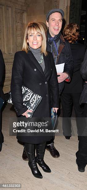Fay Ripley and Daniel Lapaine attends the VIP night for Cirque Du Soleil: Quidam at Royal Albert Hall on January 7, 2014 in London, England.