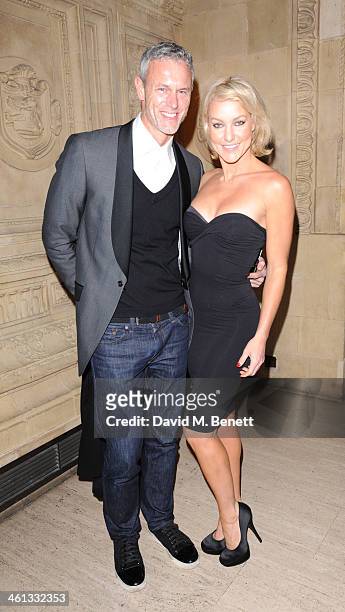 Mark Foster and Natalie Lowe attends the VIP night for Cirque Du Soleil: Quidam at Royal Albert Hall on January 7, 2014 in London, England.
