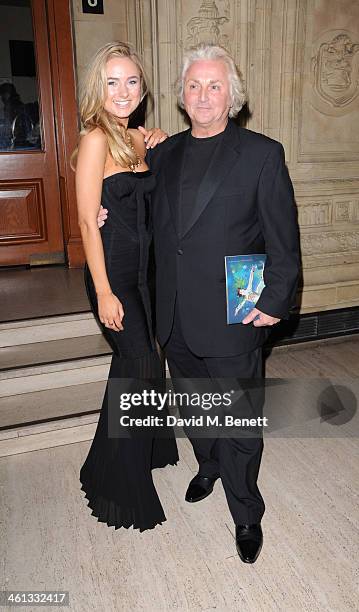 Kimberley Garner and David Emanuel attends the VIP night for Cirque Du Soleil: Quidam at Royal Albert Hall on January 7, 2014 in London, England.