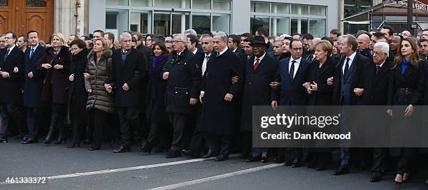 World leaders and dignitaries, including Spanish Prime Minister Mariano Rajoy, British Prime Minister David Cameron, Israeli Prime Minister Benjamin...