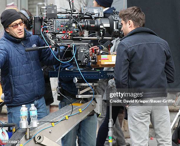 Zac Efron is seen on the set of new film "Are We Officially Dating?" on December 21, 2012 in New York City.