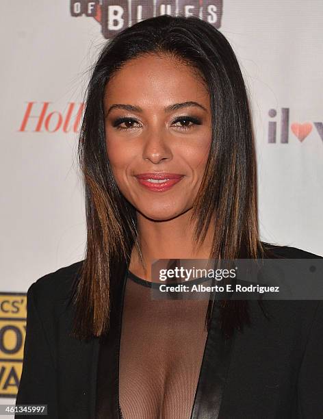 Actress Meta Golding attends the Broadcast Film Critics Association's Celebration of Black Cinema at the House of Blues Sunset Strip on January 7,...