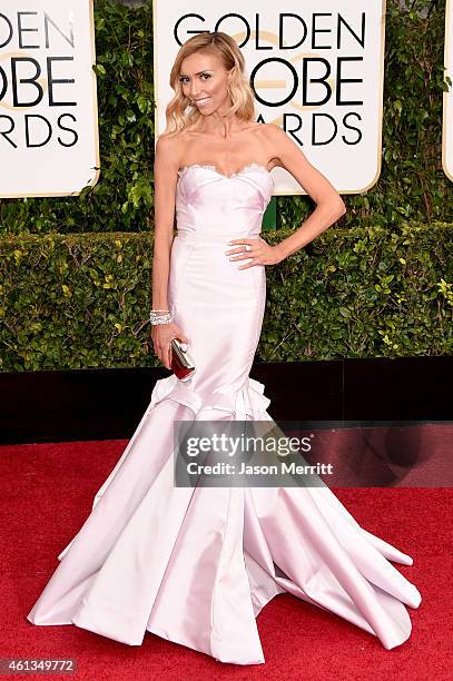 Personality Giuliana Rancic attends the 72nd Annual Golden Globe Awards at The Beverly Hilton Hotel on January 11, 2015 in Beverly Hills, California.