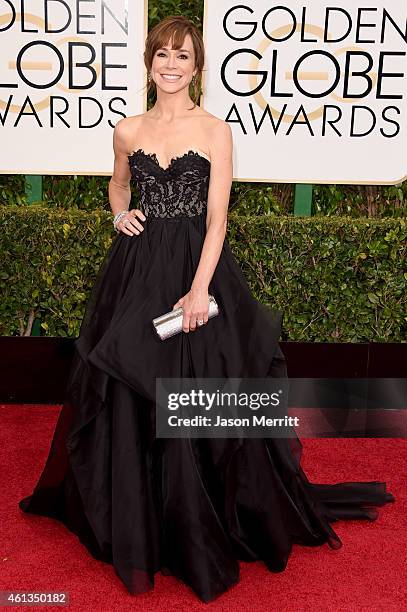 Actress Frances O'Connor attends the 72nd Annual Golden Globe Awards at The Beverly Hilton Hotel on January 11, 2015 in Beverly Hills, California.