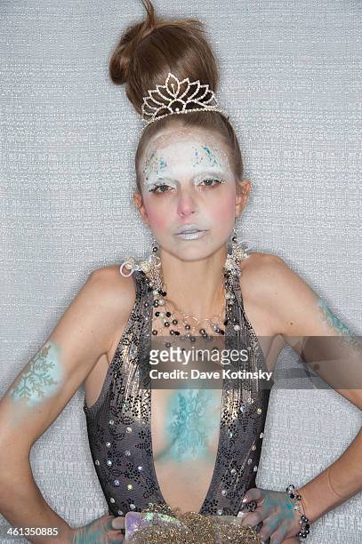 Aubrey Alexandra attends the Snow Queen And Jack Frost show at Sky Room on January 7, 2014 in New York City.