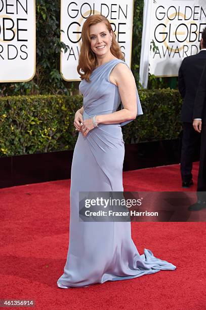Actress Amy Adams attends the 72nd Annual Golden Globe Awards at The Beverly Hilton Hotel on January 11, 2015 in Beverly Hills, California.
