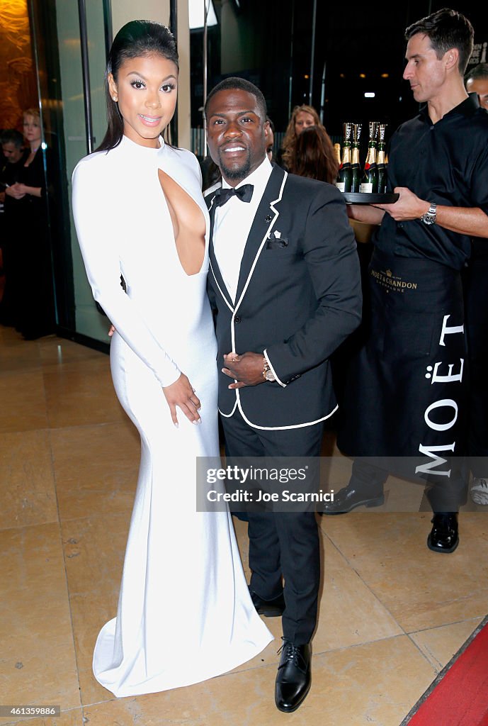 Moet & Chandon At The 72nd Annual Golden Globe Awards - Red Carpet