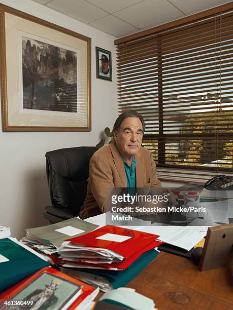 Film director Oliver Stone is photographed for Paris Match on July 16, 2012 in Los Angeles, California.