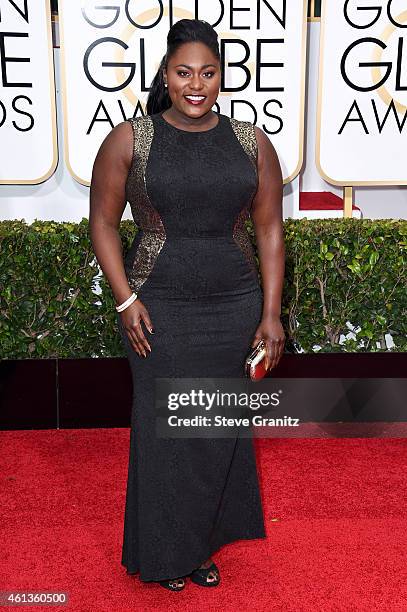 Actress Danielle Brooks attends the 72nd Annual Golden Globe Awards at The Beverly Hilton Hotel on January 11, 2015 in Beverly Hills, California.
