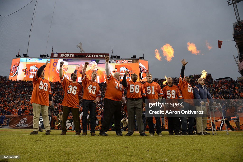 Denver Broncos vs. Indianapolis Colts in an AFC divisional playoff game