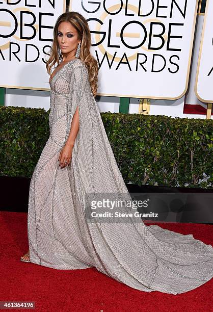 Entertainer Jennifer Lopez attends the 72nd Annual Golden Globe Awards at The Beverly Hilton Hotel on January 11, 2015 in Beverly Hills, California.