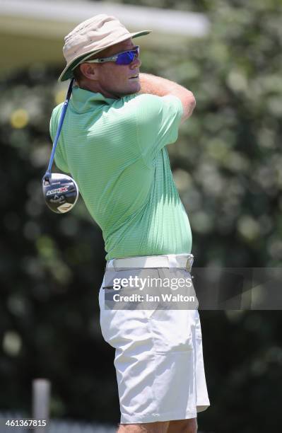 Shaun Pollock of south africa during the Pro-Am of the 2014 Volvo Golf Champions at Durban Country Club on January 8, 2014 in Durban, South Africa.