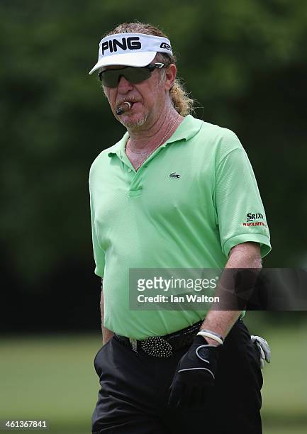 Miguel Angel Jimenez of Spain during the Pro-Am of the 2014 Volvo Golf Champions at Durban Country Club on January 8, 2014 in Durban, South Africa.