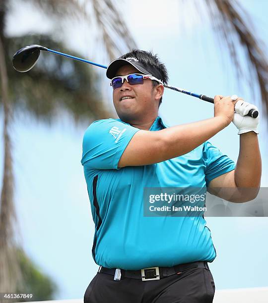 Kiradech Aphibarnrat of Thailand during the Pro-Am of the 2014 Volvo Golf Champions at Durban Country Club on January 8, 2014 in Durban, South Africa.