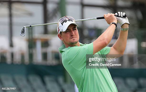 Daryn Smit of South Africa during the pro-am as a preview for the 2014 Volvo Golf Champions tournament at Durban Country Club on January 8, 2014 in...