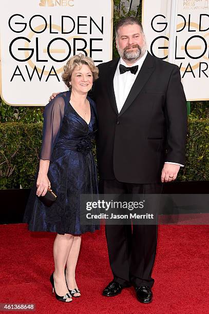 Ain BEVERLY HILLS, CA Producer Bonnie Arnold and Writer/Director Dean DeBlois attend the 72nd Annual Golden Globe Awards at The Beverly Hilton Hotel...