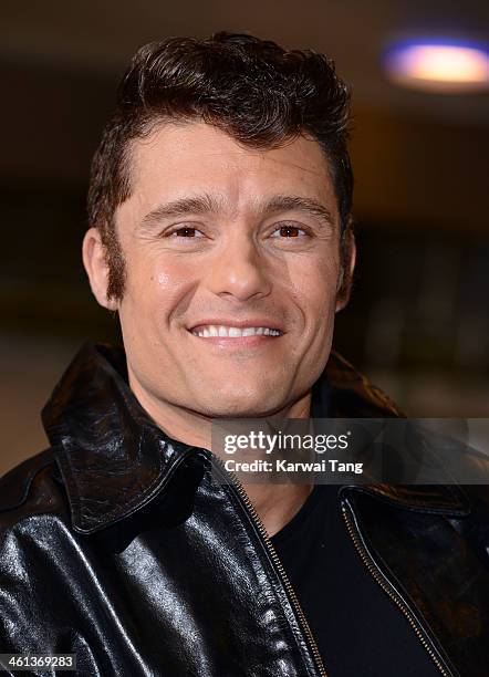 Ben Freeman attends a photocall for "Happy Days - A New Musical" at Ed's Easy Diner on January 8, 2014 in London, England.