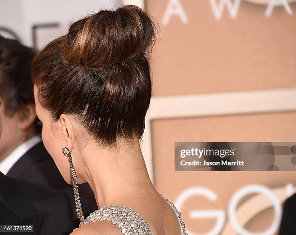 Actress Kate Beckinsale attends the 72nd Annual Golden Globe Awards at The Beverly Hilton Hotel on January 11, 2015 in Beverly Hills, California.