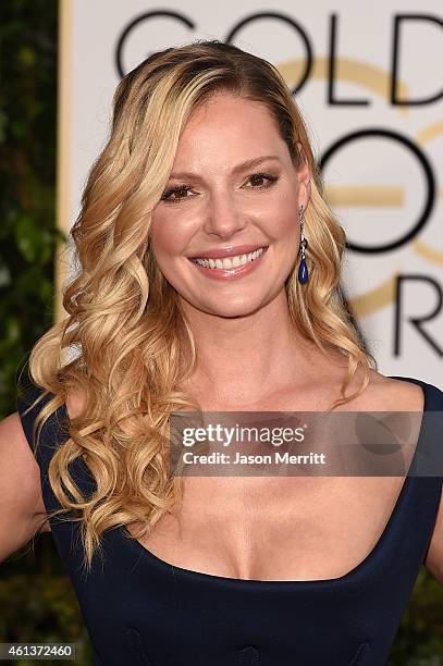 Actress Katherine Heigl attends the 72nd Annual Golden Globe Awards at The Beverly Hilton Hotel on January 11, 2015 in Beverly Hills, California.