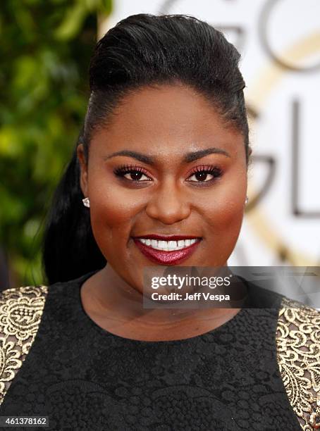 Actress Danielle Brooks attends the 72nd Annual Golden Globe Awards at The Beverly Hilton Hotel on January 11, 2015 in Beverly Hills, California.