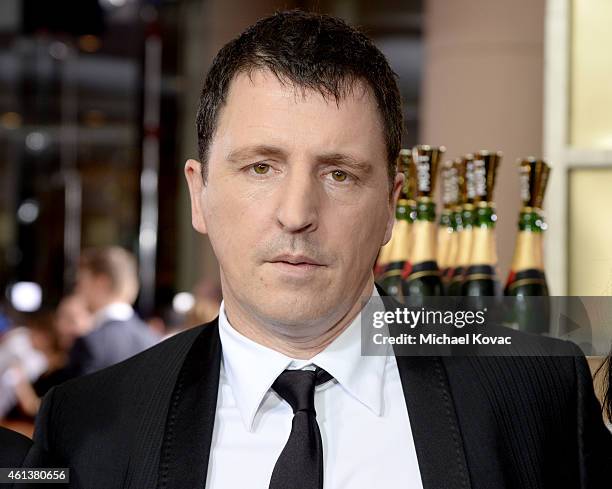 Musician Atticus Ross attends the 72nd Annual Golden Globe Awards at The Beverly Hilton Hotel on January 11, 2015 in Beverly Hills, California.