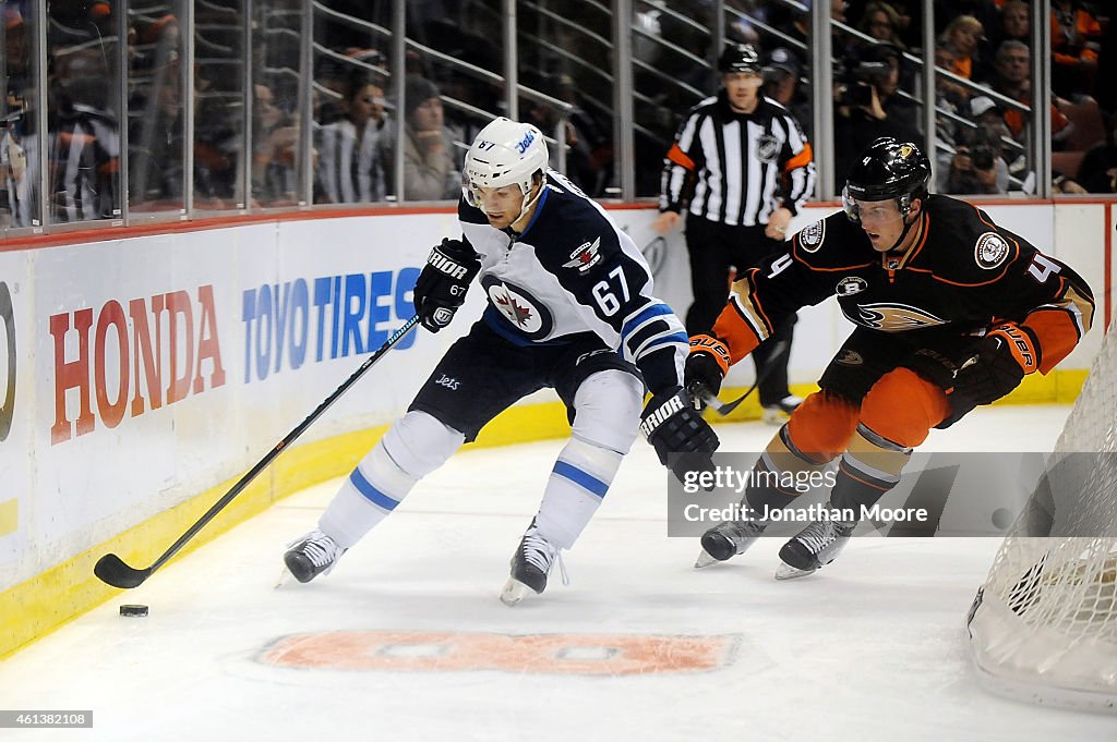 Winnipeg Jets v Anaheim Ducks