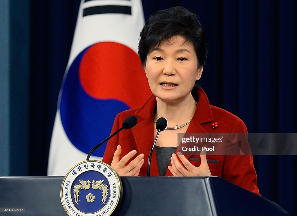 South Korea President Park Geun-Hye Outlines New Year Policy