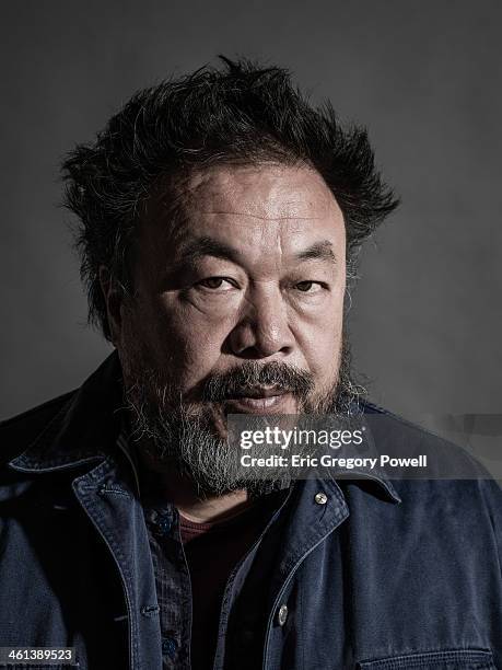 Artist Ai Weiwei is photographed on November 29, 2013 in Beijing, China.