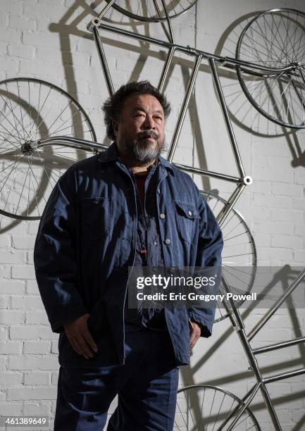 Artist Ai Weiwei is photographed on November 29, 2013 in Beijing, China.