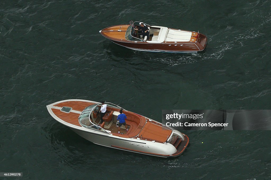 Roger Federer Arrives In Sydney