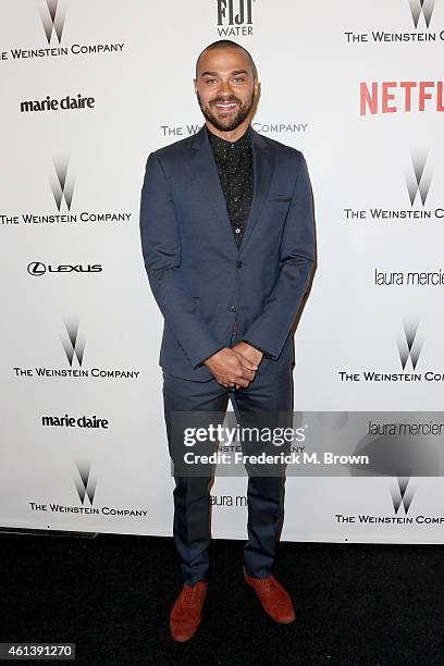 Actor Jesse Williams attends the 2015 Weinstein Company and Netflix Golden Globes After Party at Robinsons May Lot on January 11, 2015 in Beverly...