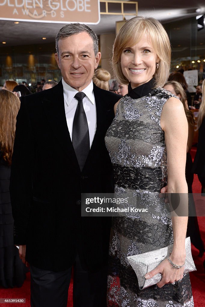 Moet & Chandon At The 72nd Annual Golden Globe Awards - Red Carpet