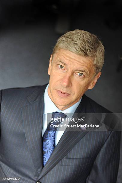 Arsenal manager Arsene Wenger at Emirates Stadium on August 6, 2009 in London, England.