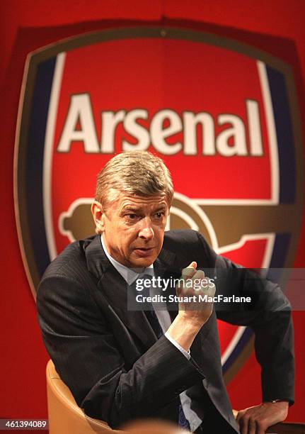 Arsenal manager Arsene Wenger at Emirates Stadium on May 14, 2009 in London, England.