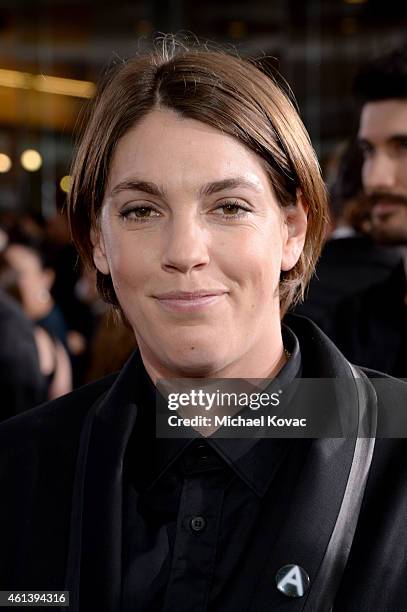 Producer Megan Ellison attends the 72nd Annual Golden Globe Awards at The Beverly Hilton Hotel on January 11, 2015 in Beverly Hills, California.