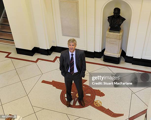 Arsenal manager Arsene Wenger at Emirates Stadium on September 17, 2009 in London, England..