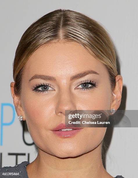 Actress Elisha Cuthbert attends the NBCUniversal 2015 Golden Globe Awards Party sponsored by Chrysler at The Beverly Hilton Hotel on January 11, 2015...