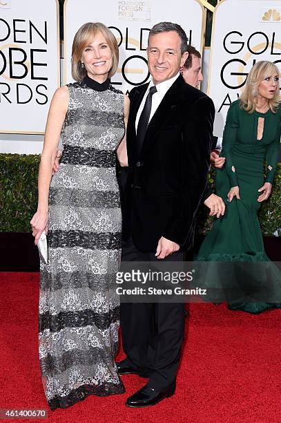 Chairman and Chief Executive Officer of The Walt Disney Company and Willow Bay attend the 72nd Annual Golden Globe Awards at The Beverly Hilton Hotel...